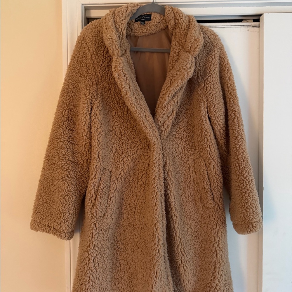 Love Tree Warm Tan Teddy Jacket